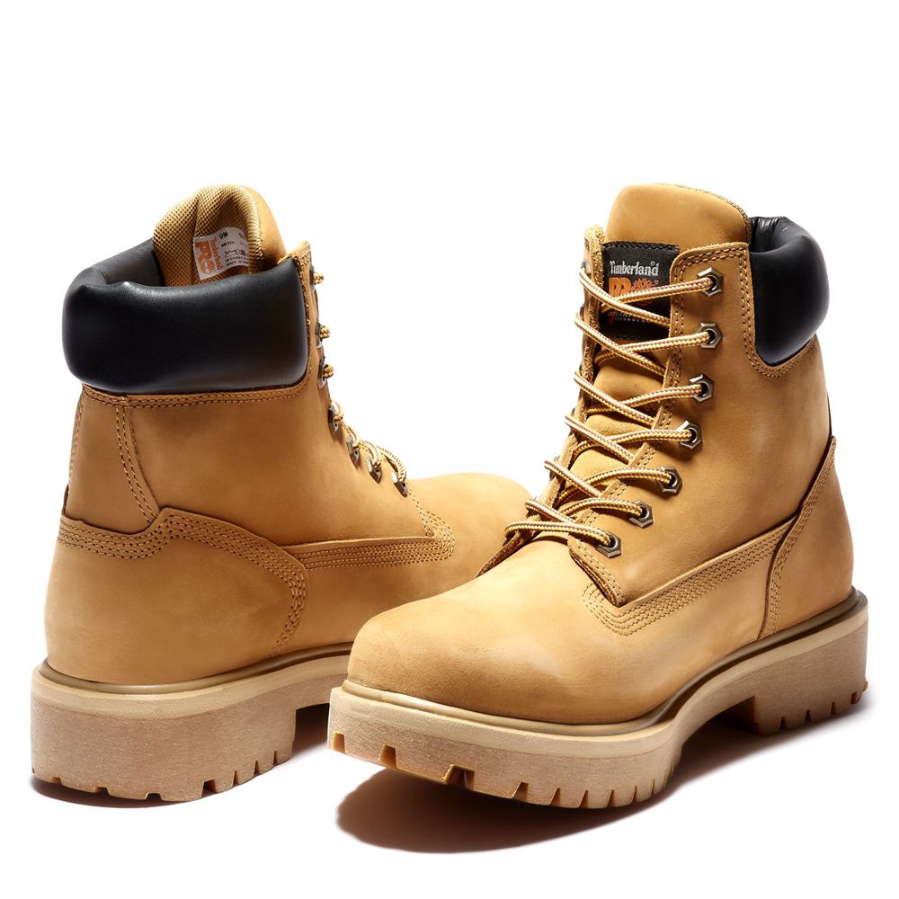 Botas Pro Timberland Hombre Pro Direct Attach 6\" Soft Toe Marrones - Chile HRJ-062418